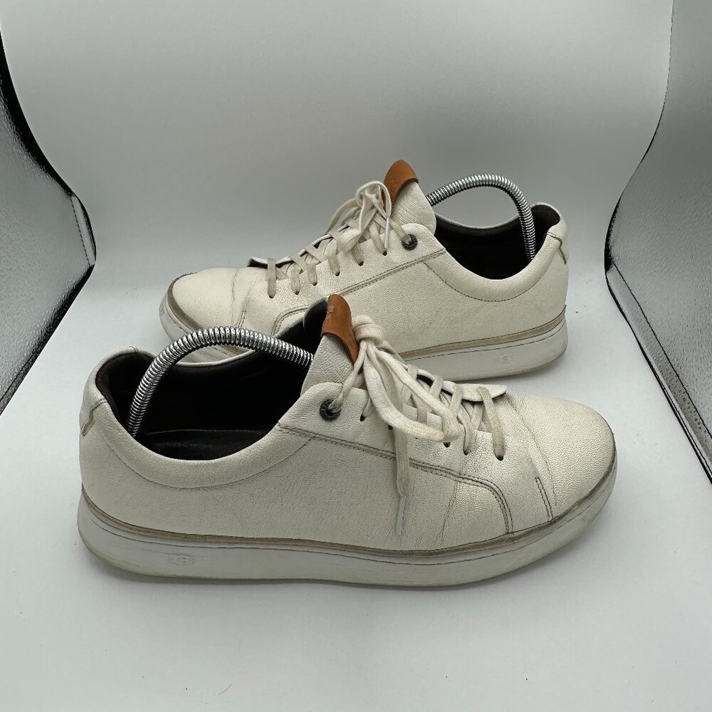 UGG Cali Low Cream Leather Sneakers Men's 11.5